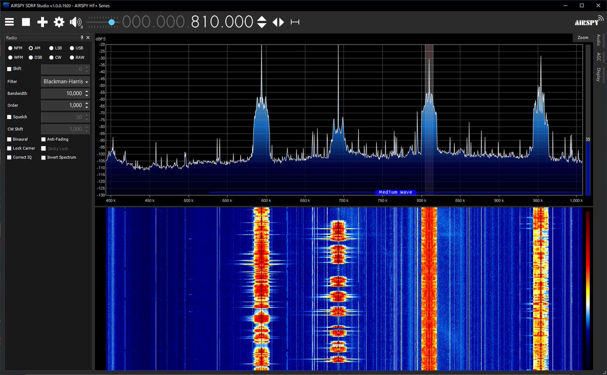 Exciting Update: SDR# Now Supports AOR I/Q Receivers!
 
We're thrilled to announce that our partners at AIRSPY have released version 1920 of the SDR# software, featuring support for AOR receivers!
Compatible models are: 
AR5700D
AR2300IQ
AR5001D (with IQ5001)
AR6000 (with IQ5001)