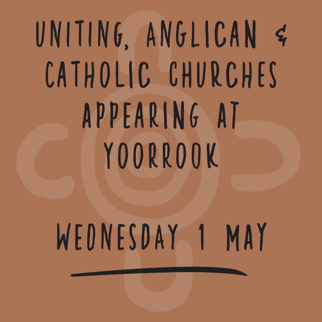 Representatives from the Uniting, Anglican and Catholic churches will give evidence before the Yoorrook Justice Commission on Wednesday 1 May.

Watch the hearings live on the Yoorrook Facebook page & at yoorrookjusticecommission.org.au

#firstpeoples #firstnations #truthtelling #yoorrook