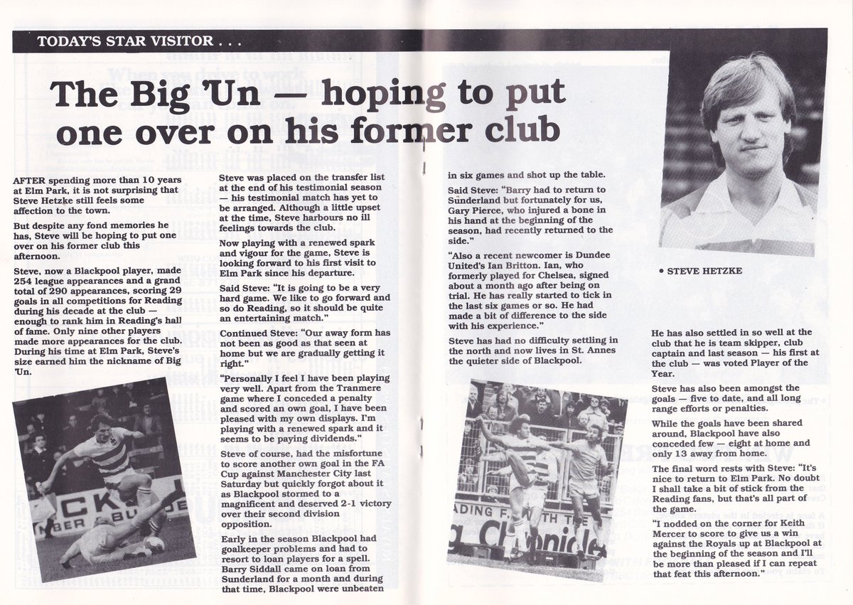 Last programme of the season, #readingfc v #utmp, Jan '94 and last time we were in the lowest tier, 2-0 (Senior, Sanchez), let's end the same today, hope you've enjoyed these as much as I've enjoyed posting, see you next season #sellbeforewedai @TheTilehurstEnd @cribsie