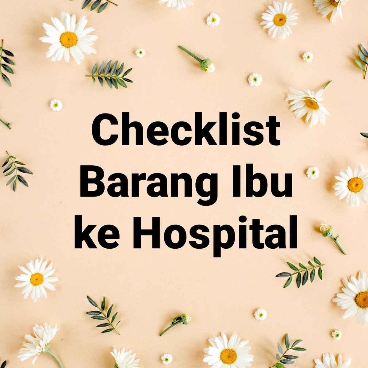 Kakak2 adik2 yg tengah pregnant dah prepare ke belum nak bawak apa ke hospital nanti?🤰🏨

Dah prepare ke berkemungkinan kena warded 10 hari macam wani even bersalin normal? 🤭

Ni wani listkan checklist barang mommy ke hospital. 

Bookmark pattt ‼️
<a href="/ShopeeMY/">Shopee Malaysia</a>