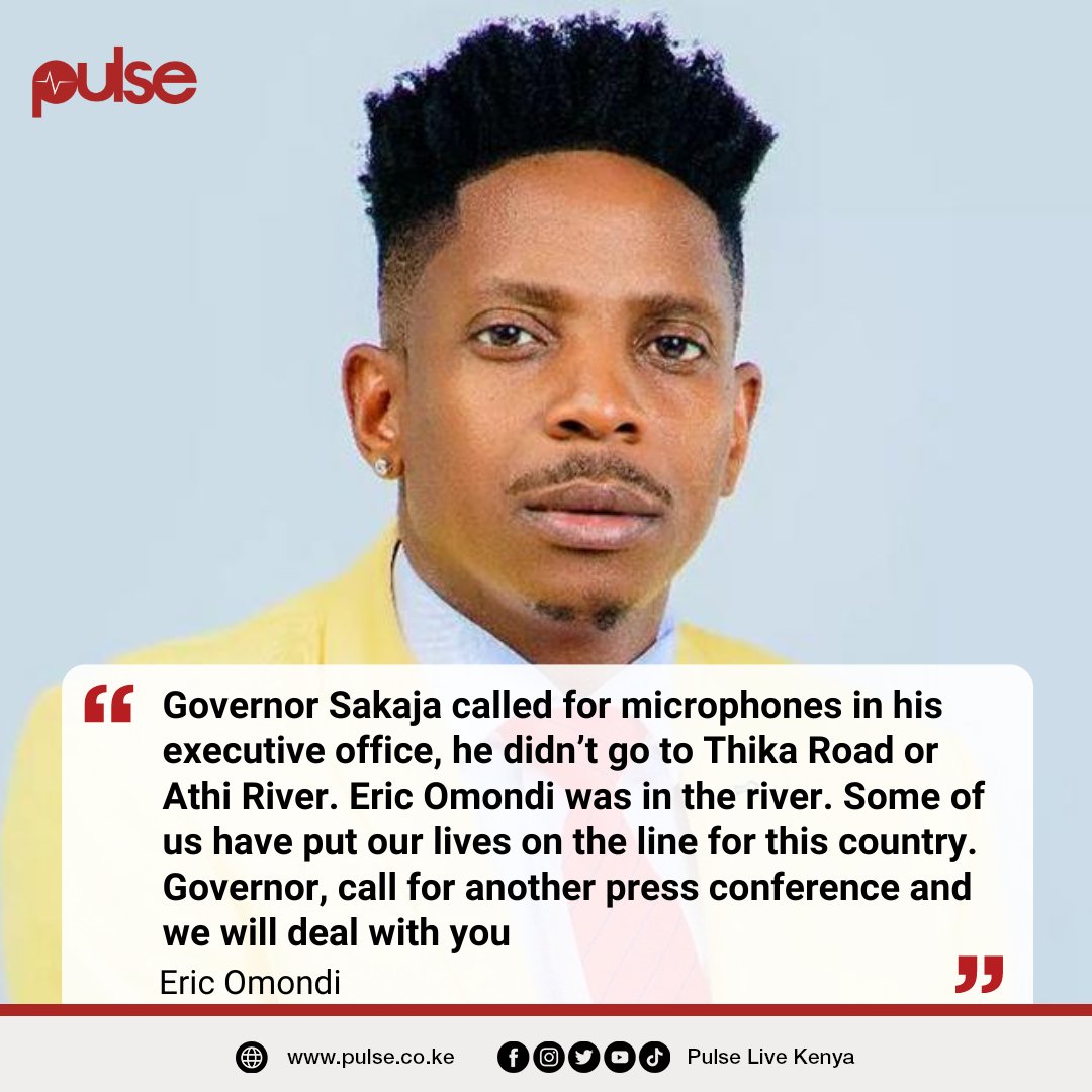 Eric Omondi calls out Governor Sakaja for calling for a press conference instead of going the the ground to help flood victims.
#PulseEntertainment #PulseCelebs