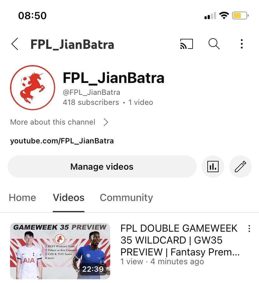 FPL_JianBatra's tweet photo. 🚨 My first YouTube video is here!

You can click on the link below👇 to watch it.

It covers everything you need to know ahead of DGW35.

(Any support on the content is greatly appreciated. Thank you so much). 

https://t.co/yLcDBcb6dB

#FPL https://t.co/BeKxfeAkRd