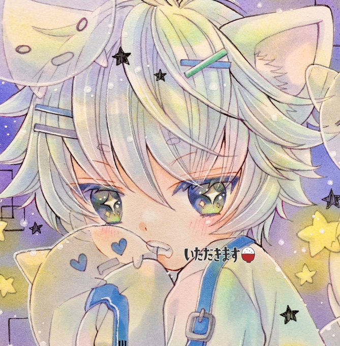 「cat boy green eyes」 illustration images(Latest)