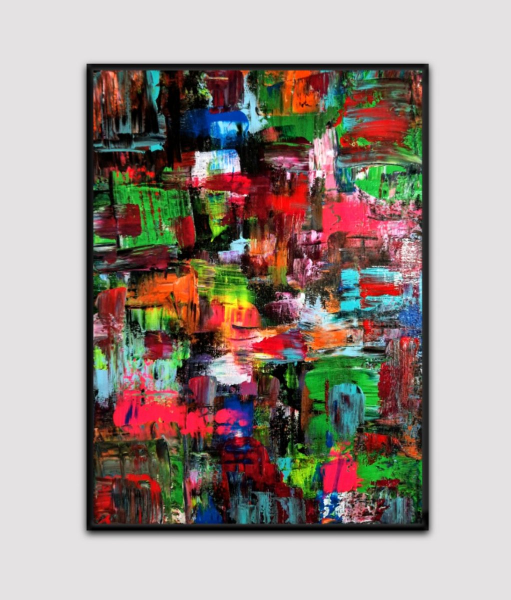 'Spectrum of emotions' 30x40 canvas #abstract #abstractpainting #Abstractartwork #abstractart #modernabstract #abstraction #AbstractExpressionism #contemporary #contemporaryart