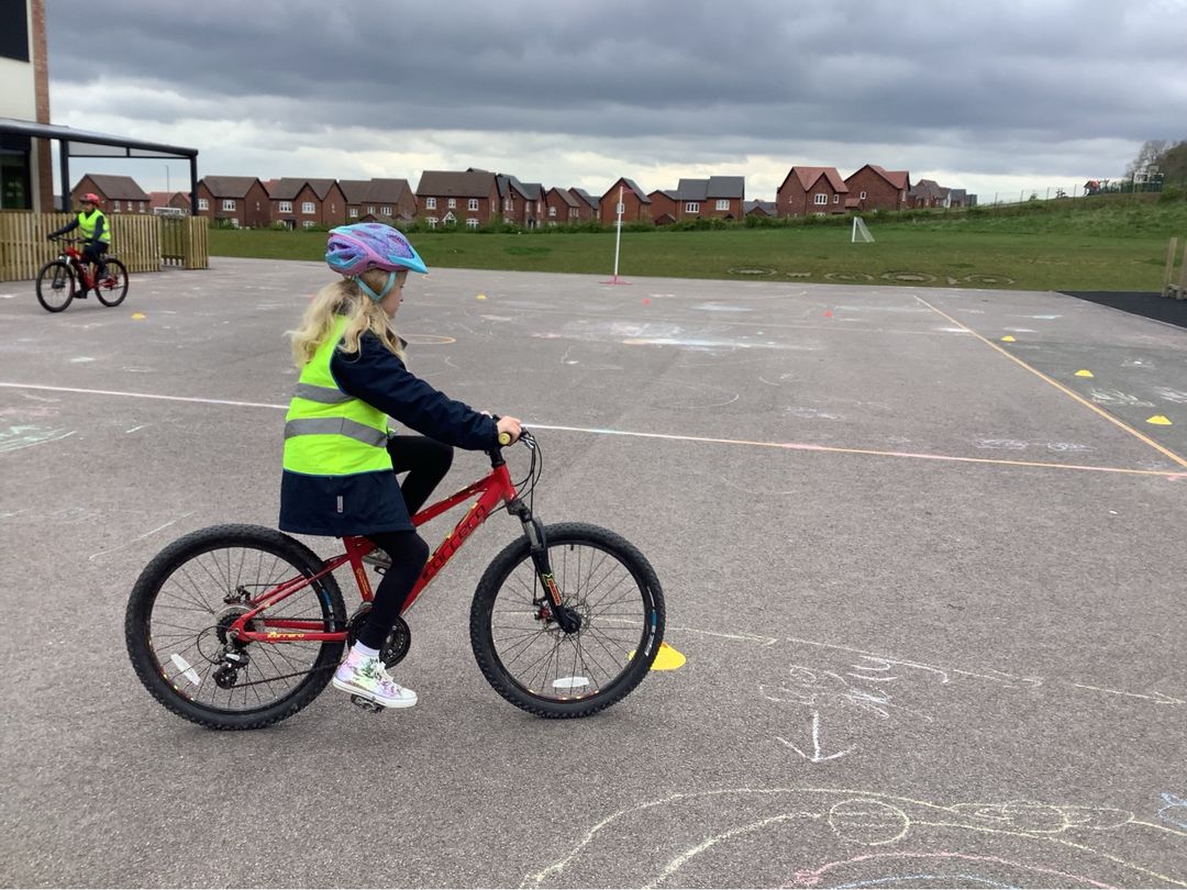 Our Year 5s are thoroughly enjoying their Bikeability training. They have learnt key skills, such as how to check their bike, how to start and stop with confidence, and how to pass stationary vehicles parked on a road.