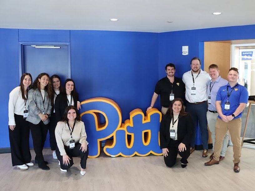 CoachStephMock's tweet photo. We are so proud of our students’ hard work &amp; congratulate them on a job well done!👏

Our @PittSHRS MS in Sports Science students showcased their research during a poster session on Saturday &amp; were able to network w/ industry professionals at the @catapultsports Conference. https://t.co/vWynWc5OlW