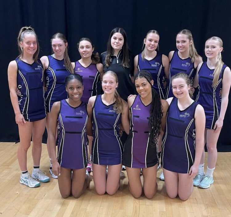 hatfieldnetball's tweet photo. A big weekend ahead for Hatfield U16 regional team - off to the U16 National Club Finals in Sunderland.  The whole club is super proud and cheering you on! Good luck to players and coach @emilydrackford 💜 https://t.co/zMJroPlVQk