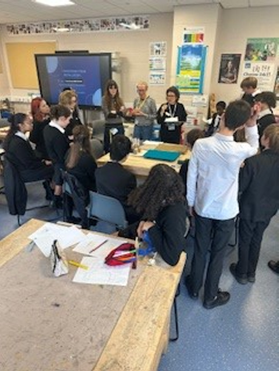DeptfordGreen's tweet photo. #DT & a group of Y9 students have been working with @Urban_Learners & @GrimshawArchr to design an #architecturalInstallation focused around the renowned musician @annalapwood. The students have created a scale model design but will make a full size later this term. Amazing work! https://t.co/8LaP5ohaBW