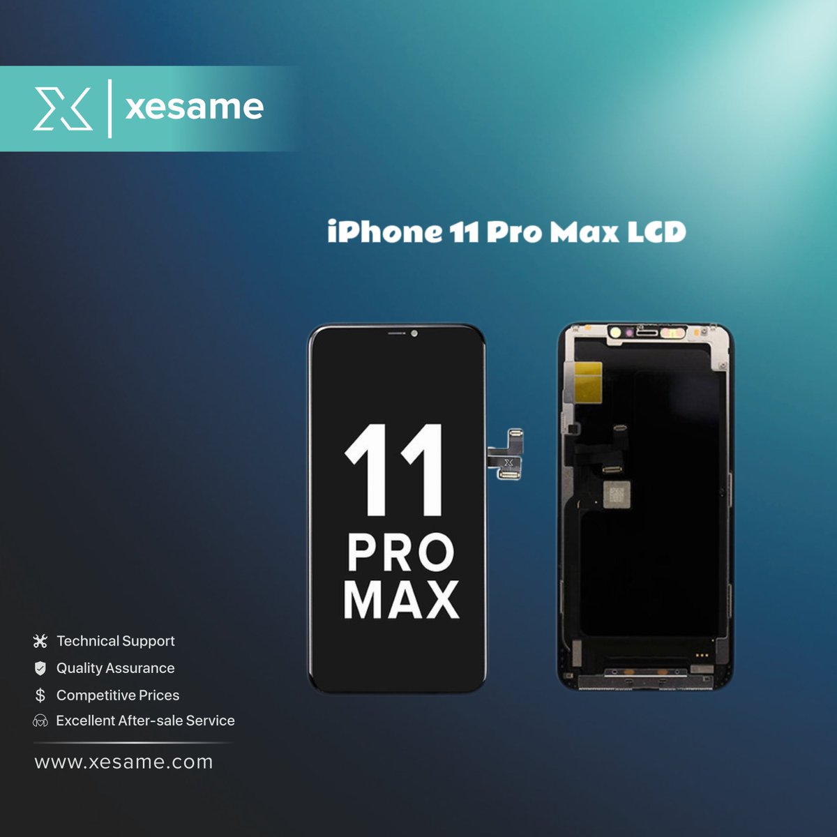 xesame_official's tweet image. Hot Selling iPhone 11 Pro Max LCD Screen for Replacements 📱

Original price: $56.83
FOG price: $52.96

Email: info@xesame.com
Website: xesame.com

#Apple #iPhone11ProMax #iPhoneLCD #iPhoneScreen #iPhoneRepair #iPhoneParts #iPhoneReplacement #iPhoneRefurbishing