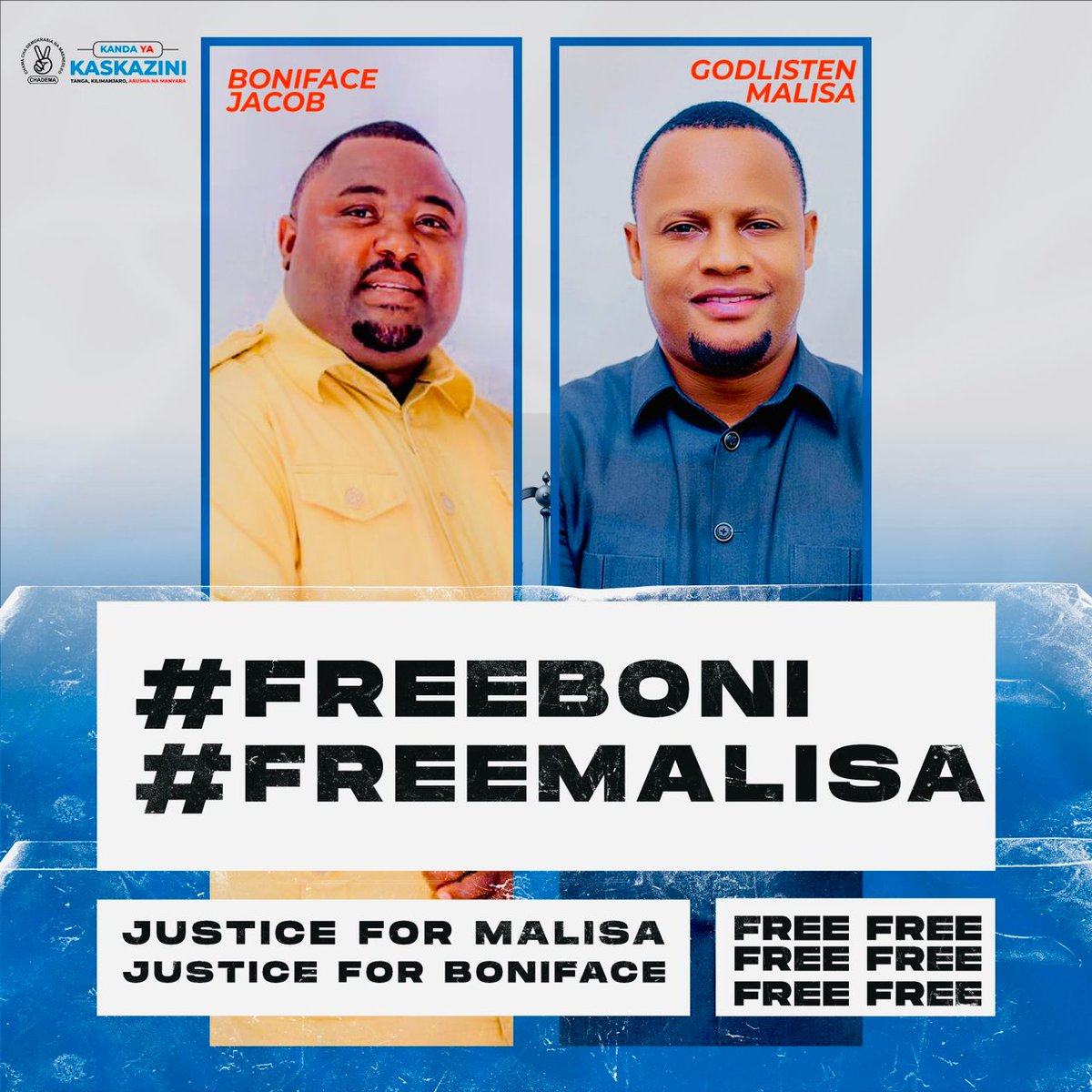 #Freeboni
#FreeMalisa
Justice for Boniface 
Justice for Malisa