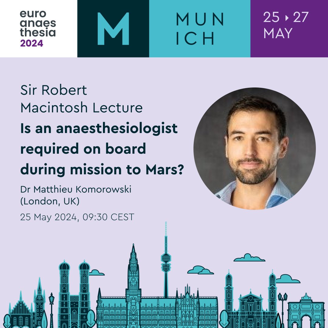 📅Join #EA24 #SirRobertMacintoshLecture with Dr. Matthieu Komorowski discussing the critical role of medical professionals in space exploration. Learn from a space medicine expert and former European Space Agency astronaut selection finalist. 🔗hi.switchy.io/KtBX