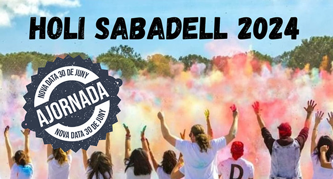 #AVÍS ❗ La Festa Holi programada avui diumenge 28 d'abril ha quedat ajornada. Nova data: 30 de juny #Sabadell #FestaHoli