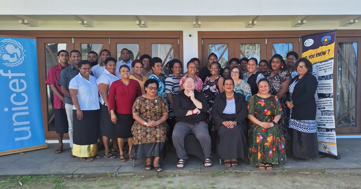 Mental health & well-being are key components of a child’s healthy development. UNICEF & Min. Women 🇫🇯 is training counsellors, managers & key staff from welfare institutions in 🇫🇯 The training will enhance their knowledge & skills on child development & supportive supervision.