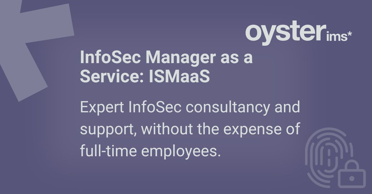With hacks and data breaches now being reported in the daily news, the risk to organisations is enormous and potentially terminal. Oyster’s InfoSec Manager as a Service offers a flexible set of expert services, at a fixed price. Download the data sheet: buff.ly/4aUjLRC