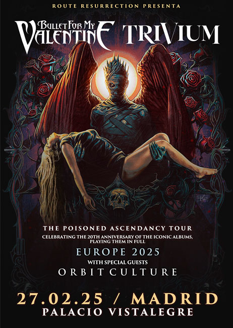 “The Poisoned Ascendancy Tour” BULLET FOR MY VALENTINE y TRIVIUM - Resurrection Day 2025 Entradas 👉 palaciovistalegre.com/event/bfmv/ #resurrectionday2025 #bfmv #conciertosmadrid #palaciovistalegre #trivium #thepoisonedascendancytour @bfmvofficial @TriviumOfficial