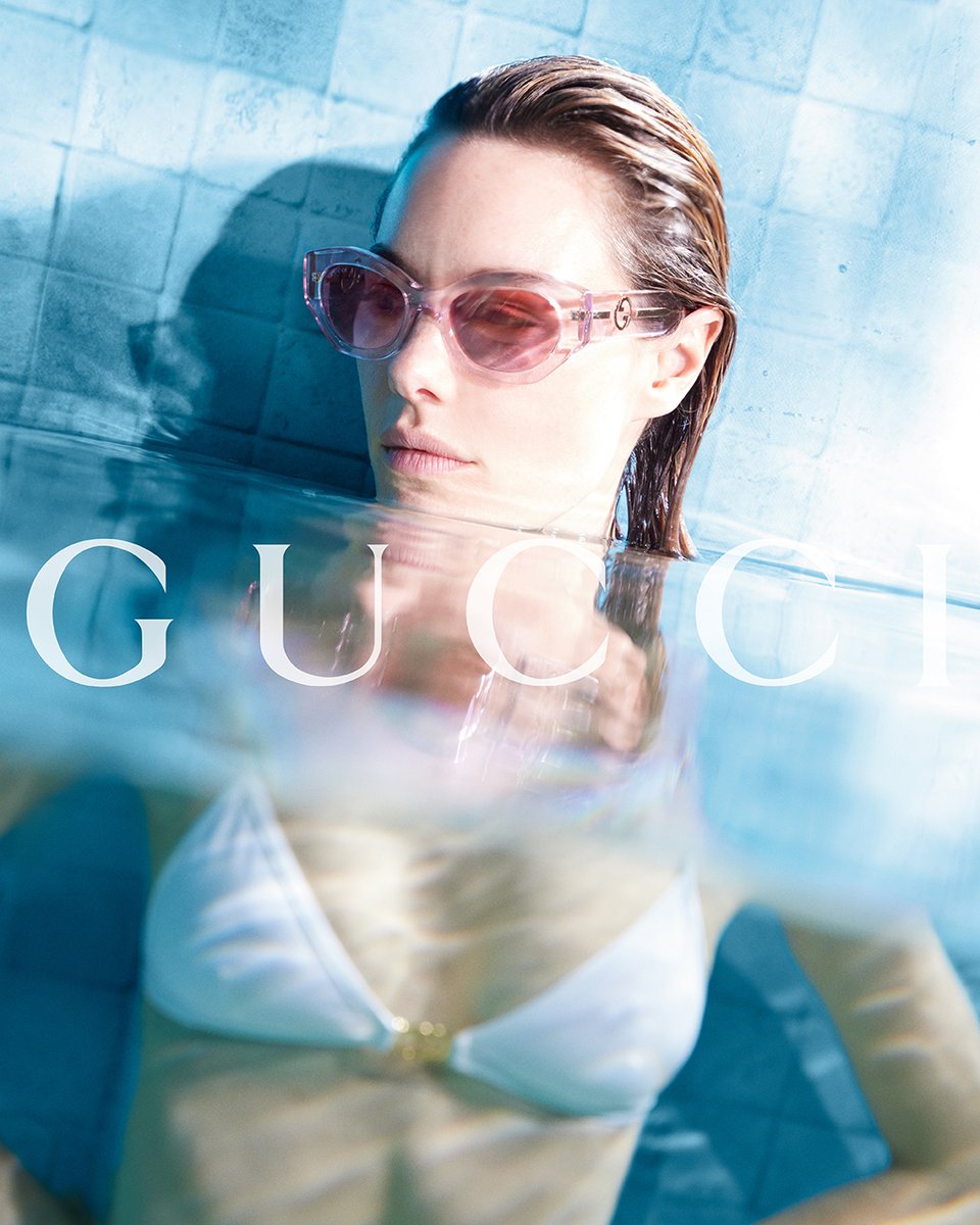 The new #GucciLido campaign welcomes the thrill of summer with playful #GucciEyewear. 

Discover more on.gucci.com/GucciLido_