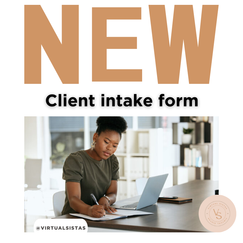 ✨New Client Intake Form ✨
.
The New Client Intake form is to complement, the ebook 'Land a Client in 13 Days!' along with the Cold Messaging Scripts
.
Download your FREE copy here at virtualsistas.com
.
.
.
#Virtualsistas #VirtualAssistant #RemoteSupport #DigitalAssistant