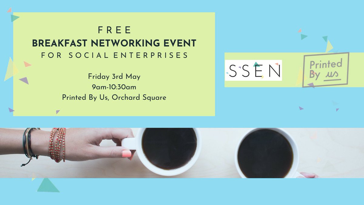 sheffsen's tweet photo. One week to go until our next breakfast networking event.
This month we're collaborating with the team at @printedbyus!
Join us at the Printed By Us workshop in Orchard Square on Fri 3rd May.
#socent #ssen #sheffieldsocent #sheffieldevents #networkingsheffield https://t.co/eNvclexRhb