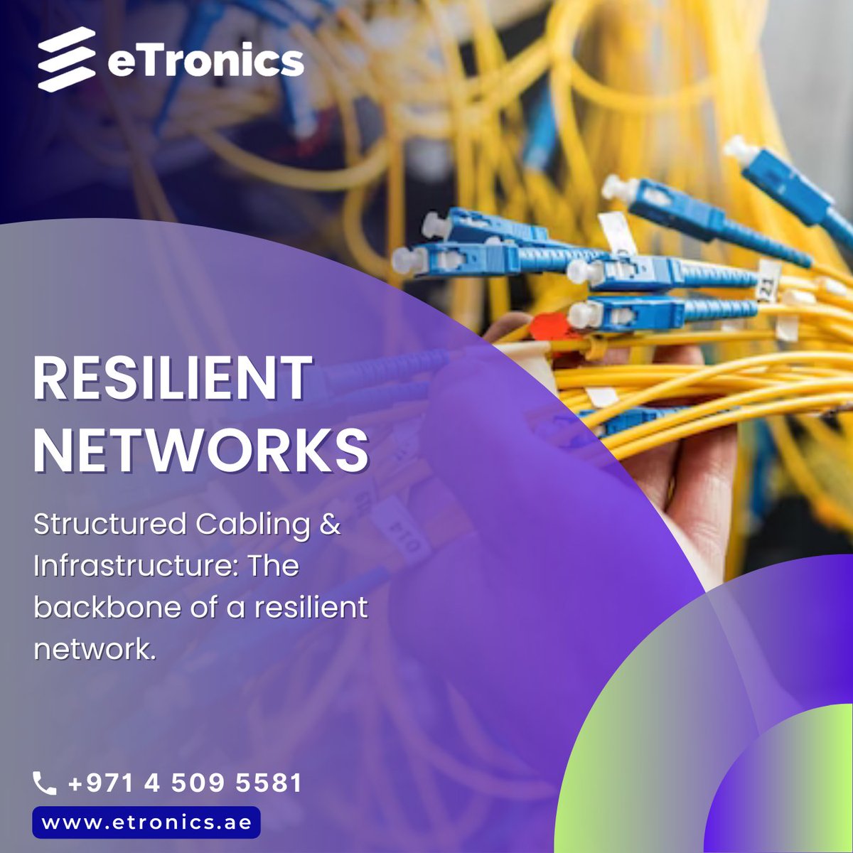 #structuredcabling Resilient Networks
Structured Cabling & Infrastructure - The backbone of a resilient network.   
dubai, abu dhabi, sharjah, UAE

smpl.is/8mzgm
#etronics #etronicsuae #b2c #businessdubai #startupdubai