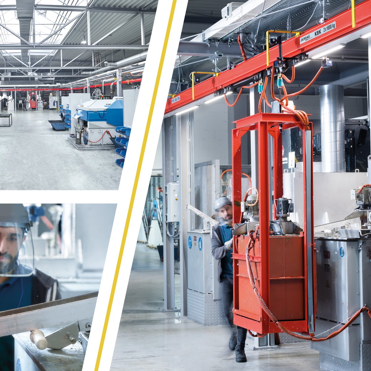 Precision & Ergonomics in zinc casting: Demag KBK monorail systems As a renowned #company in the field of metal processing, Karl Wagenaar GmbH & Co. KG faced the challenge of optimising its #production processes and increasing #efficiency following its production expansion.