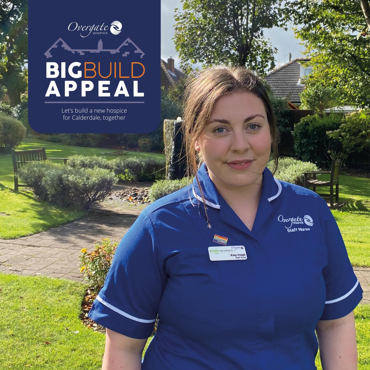 The vital redevelopment of our Hospice would improve the lives of our patients and their families, helping them to live well until the very end. Please support our appeal where you can. buff.ly/2Y6RlBC Katy Haigh, Inpatient Unit Sister, Overgate Hospice