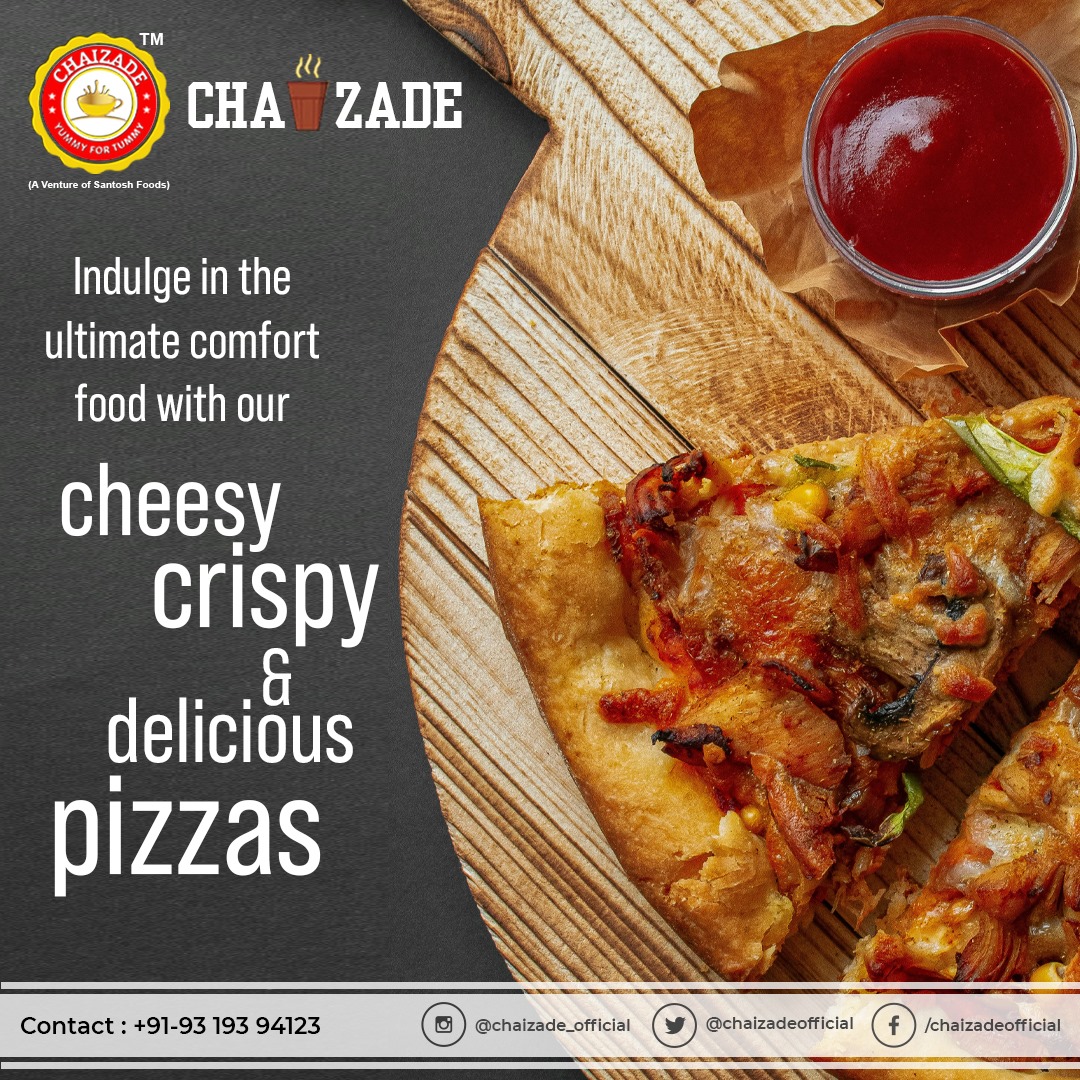 🍕 Indulge in the ultimate comfort food with our cheesy, crispy, and delicious pizzas. Whether it's for lunch, dinner, or a late-night snack, we've got you covered!

Contact:- +91-93 193 94123

#mohali #zirakpur #viproad #chaizade #PizzaLovers #ComfortFood #CheesyGoodness #Foodie