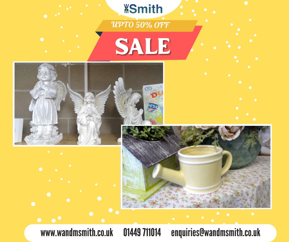 WMSmithSuffolk's tweet photo. 🎉 Don't miss out on our amazing sale at W&amp;M Smith! 🛍️ Enjoy up to 50% off on a variety of products, including floral delights and crafting essentials. Shop now and treat yourself to fantastic savings! 💸 #WMSmith #BigSale #UpTo50Off 🎁🎈 https://t.co/mabuB9NiUo