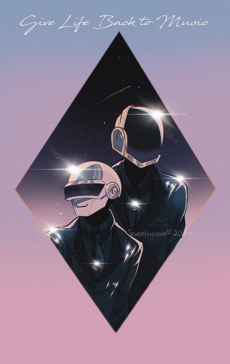 after a lot of thinking i decided to remake the #RandomAccessMemories novel bc i didn’t like how it was coming out. plus imma dedicate myself to it totally and properly since it’s going to be May and we know it’s RAM month! #interstella5555 #daftpunk #art
