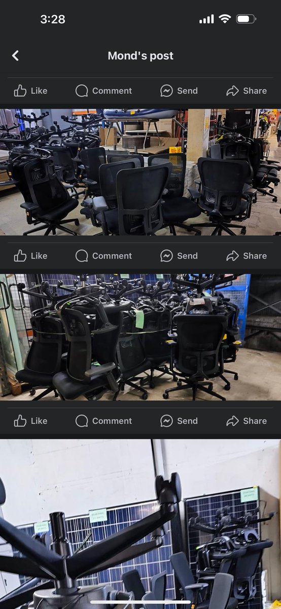 Somebody’s selling a buttfuck load of Haworth Zody chairs for 3K a pop near me. Office surplus most likely. Isnt this chair worth 50K a piece hahaha I’ll take 5 please