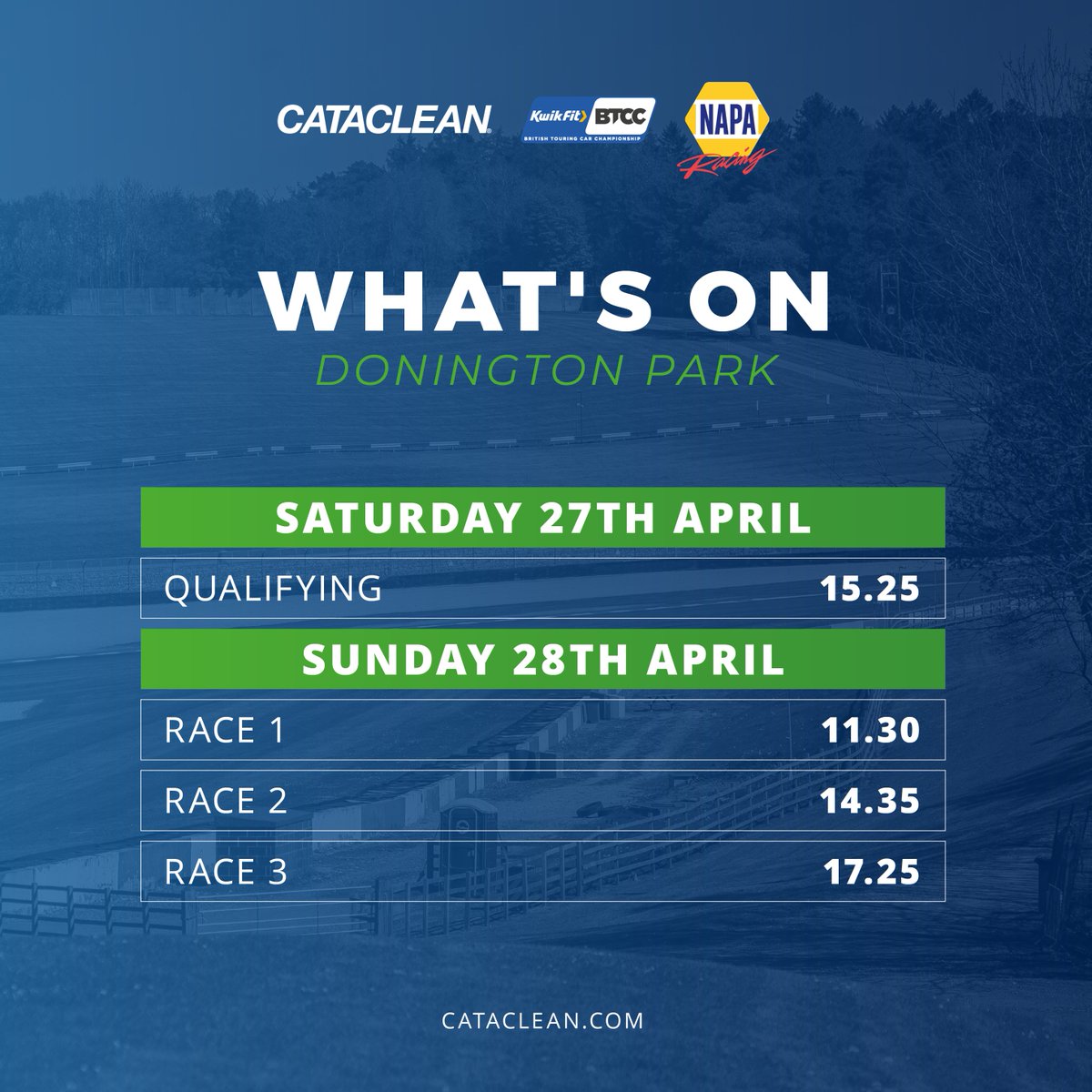 As the opening round of the BTCC approaches, let's take a look at your weekend schedule. Catch the action live on ITV4 📺 #Cataclean #NAPARacingUK #BTCC