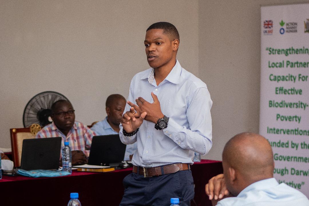 ACFinZambia's tweet photo. We held a workshop for the baseline survey findings of the #DarwinInitiative whose objective is supporting local NGOs in climate change adaptation and biodiversity conversation🌳 https://t.co/sPWD3HZYir