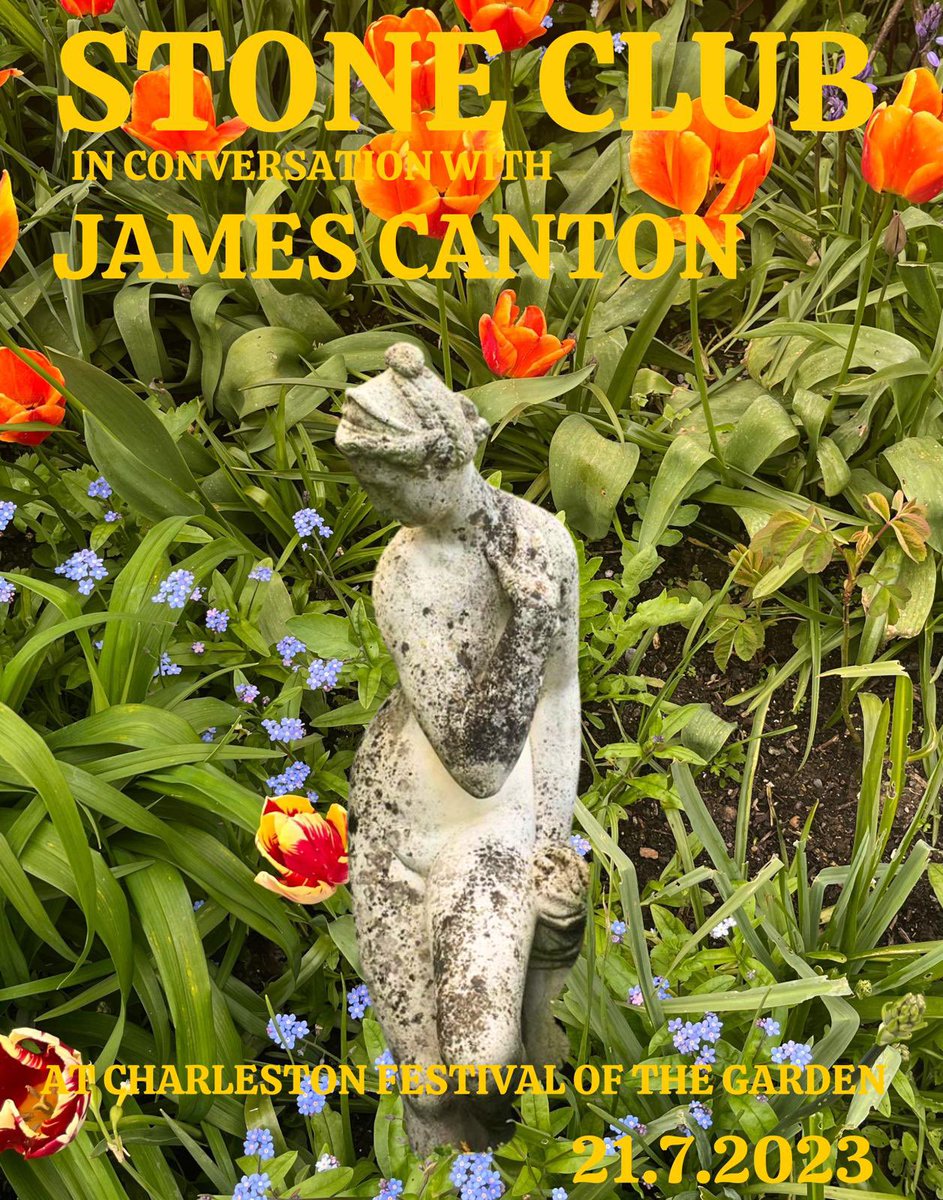 Stone Club will be at the @CharlestonTrust Festival of the Garden this year. @apollolaan will be in conversation with @jamescanton about James’ book Grounded. Tickets charleston.org.uk/festival/festi…