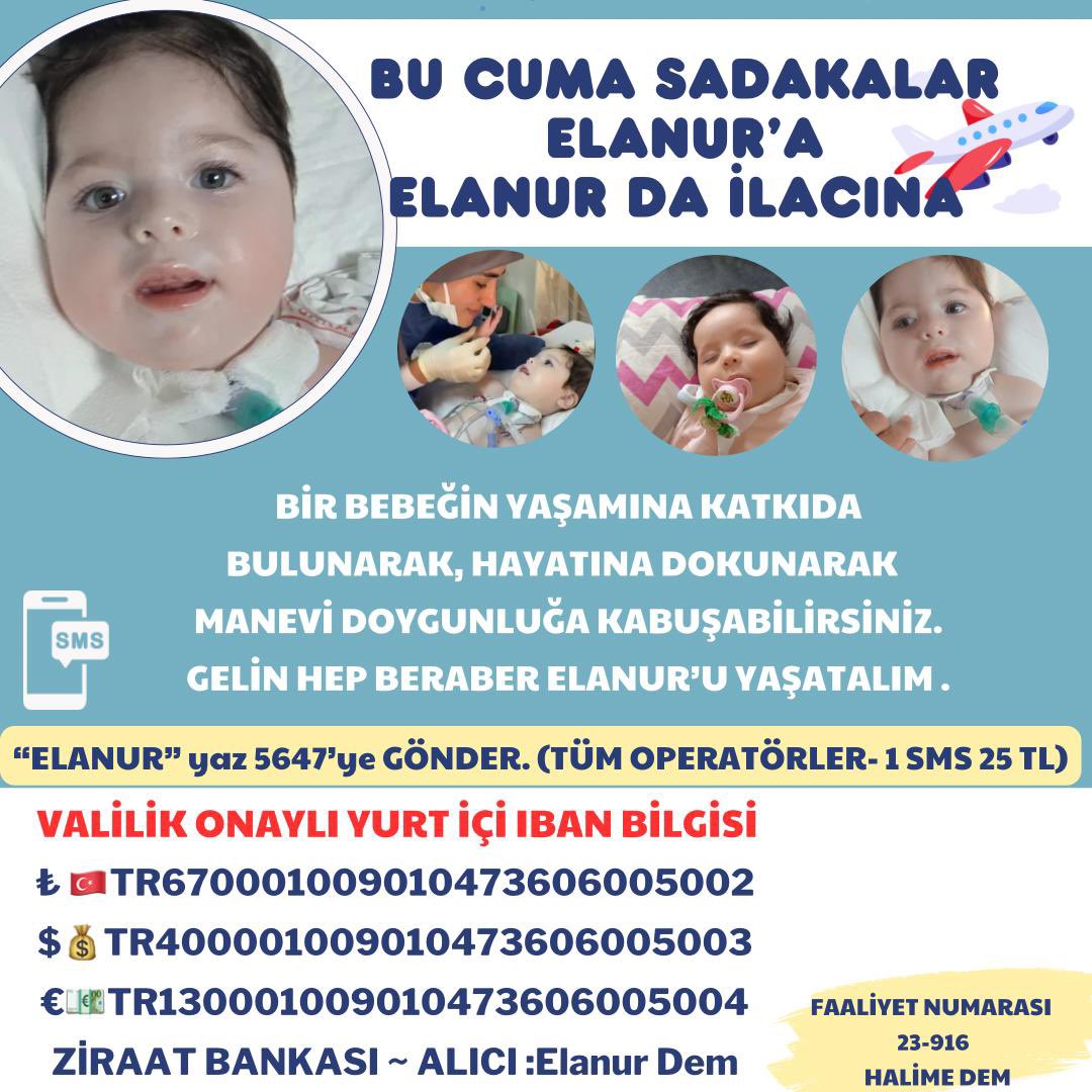 Elanur ilacını alıp koşup oynasın diye Cuma sadakalarınıza talibiz. Mavişimizin umuduna umut olur musunuz? 🧚🏻‍♀️💙 #halkaarz / KPSS / Polis / #Wanda / #öğretmenimizyalnızdeğildir / #faiz / #BugünGünlerdenGALATASARAY / Adana Demirspor