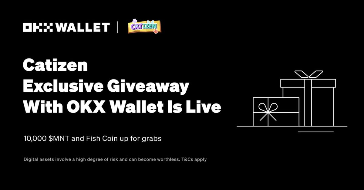 Meowing our way to @okxweb3🐾 🐾 🐾 Win 10K $MNT Rewards & 30 Fish Coin for Every Participants 🪂💰 Join in➡️: t.me/Catizen_Mntbot… The Meow Meow Universe Rewards are here, make some cat yell 😺💫
