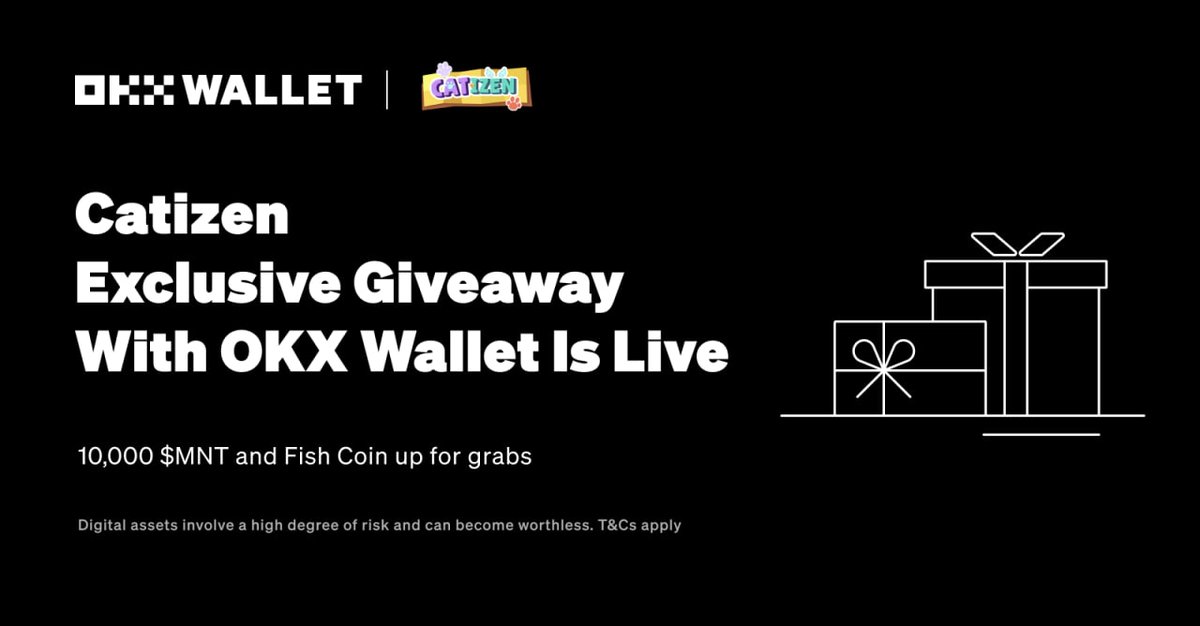 Meowing our way to @okxweb3🐾 🐾 🐾 

Win 10K $MNT Rewards & 30 Fish Coin for Every Participants 🪂💰
Join in➡️: t.me/Catizen_Mntbot…

The Meow Meow Universe Rewards are here,  make some cat yell 😺💫