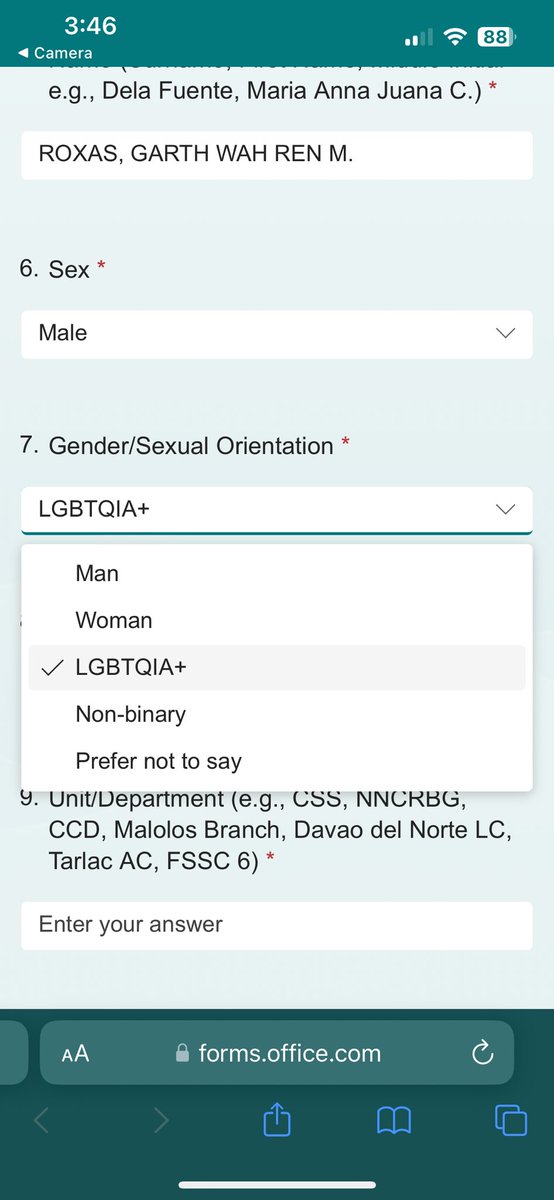 Makaproud lagi magpasurvey si Landbank ginasali na ang Gender/Sexual Orientation.