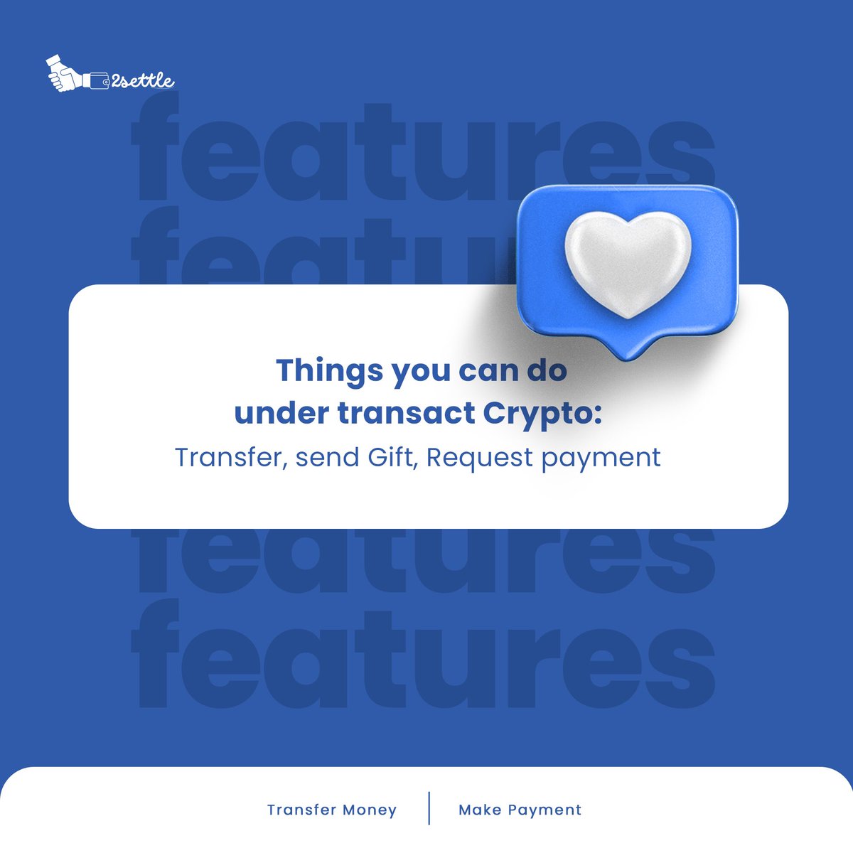 2Settle is a web3 platform built to help spend and send #BTC  #ETH #TRX #USDT #BNB  #ZND in your local currencies. To transact crypto, you can: • make transfers, • send gift, and • request payment. Chat Wale t.me/SettleHQ_bot to initiate a transaction now…