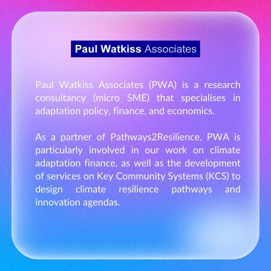 Our latest partner in the #MeetOurPartners series: #PaulWatkissAssociates is out! #PWA specializes in adaptation policy, finance, and economics, driving impactful solutions for climate challenges. t.ly/3Cczv
