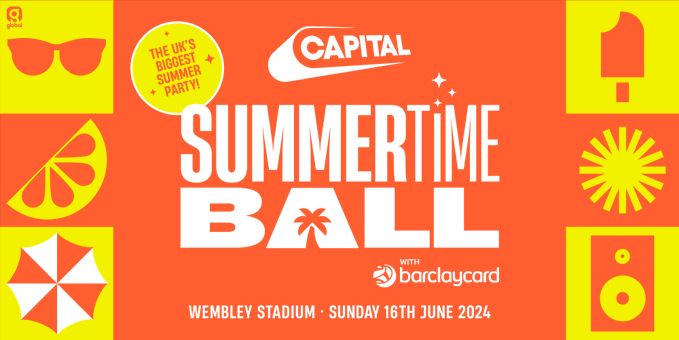 THE UK’S BIGGEST SUMMER PARTY IS BACK! ☀️ Join us at @WembleyStadium on Sunday 16th June for #CapitalSTB with @Barclaycard! First Ballers will be revealed on Monday from 7am - listen live on @GlobalPlayer!