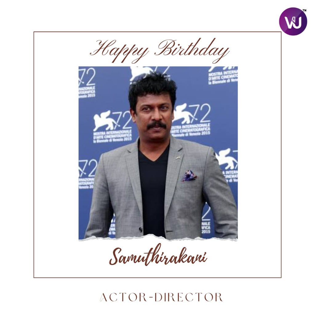Birthday Wishes to Actor & Director #Samuthirakani ☺️🎂💐

#HBDSamuthirakani 
#HappyBirthdaySamuthirakani 

@thondankani 

Warm Regards 
Team @V4umedia_ & @RIAZtheboss