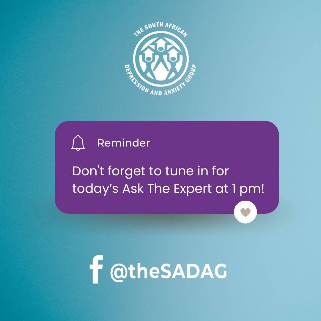 It's that time of the week again! If you interested in joining today's Ask The Expert conversation make sure to set an alarm or reminder. We'll see you later. #AskTheExpert #MentalHealthMatters #Reminder