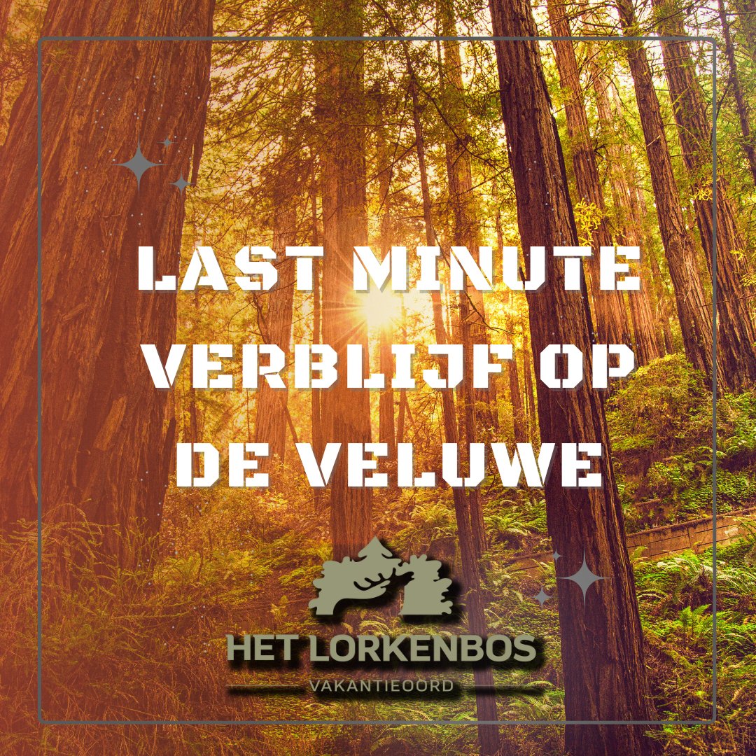 OTTERLO - LastMinute naar de Veluwe. Dat kan nog deze vakantie. Aankomst is nog mogelijk op Vrijdag 26 april, maandag 29 april en 3, 6 en 10 mei. Allemaal verschillende bungalows. Met de actiecode LENTEAAN krijgt u een leuke korting. lorkenbos.nl