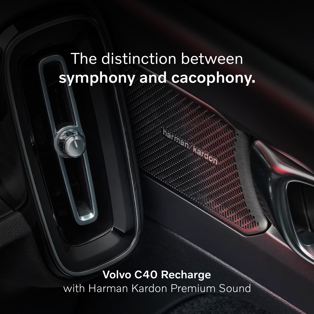 Powered by a 600W digital amplifier and enabled by 13 hi-fi speakers with an air-ventilated subwoofer, the Volvo C40 packs a punch when it comes to providing an immersive audio experience inside a car. To experience it yourself, book a test drive today.

#C40Recharge