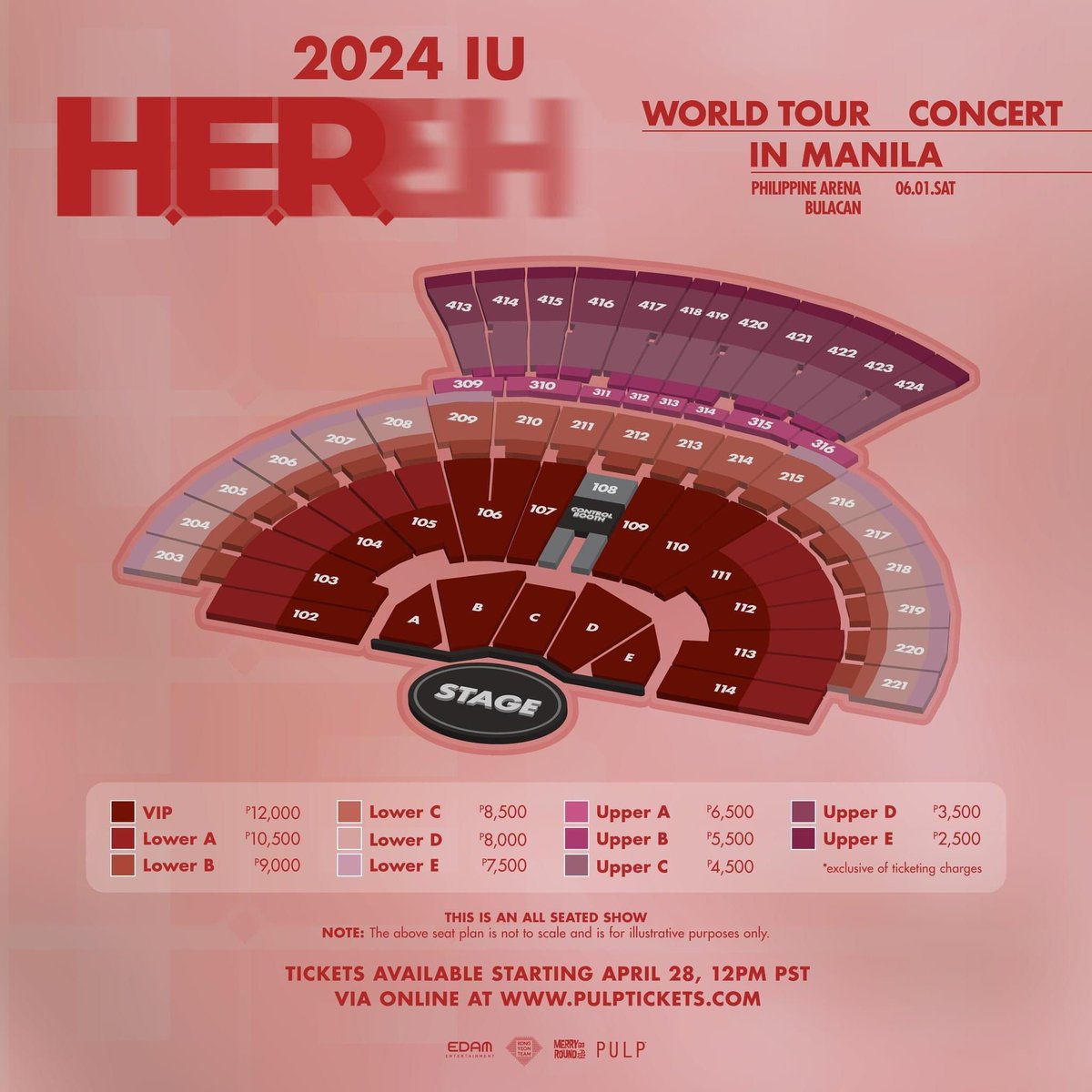 MA-AENAs💜 #IU is gracing PH with her presence for the 1st time since 2019! Witness the K-POP QUEEN at #HEREH_WORLD_TOUR_IN_MANILA on June 1st at the PH Arena. Tickets go on sale on April 28th at 12 PM on pulptickets.com. #아이유 #HEREH #IUinMANILA @pulpliveworld