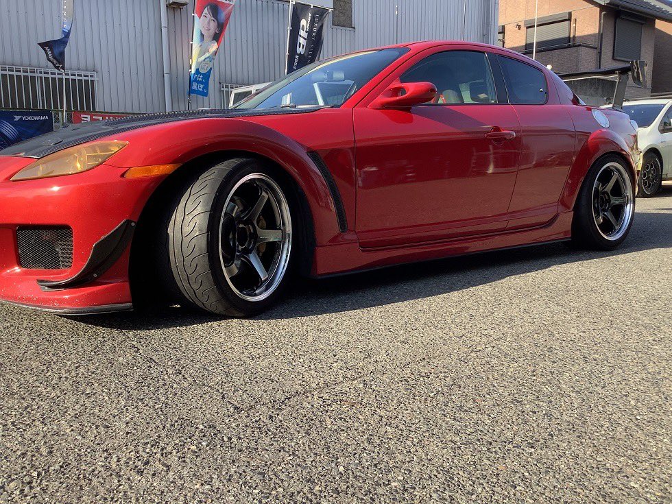 新色のADVAN Racing GTビヨンド MPB RX-8に取り付けです。 関西第一号 