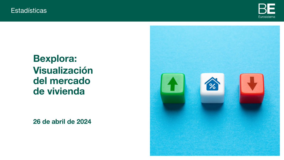 Hemos actualizado nuestra visualización del #mercadodevivienda. Configura tu consulta en nuestro panel interactivo y accede a los últimos datos disponibles 📈 bde.es/wbe/es/estadis…  #BExplora #bdeEstadísticas #Vivienda