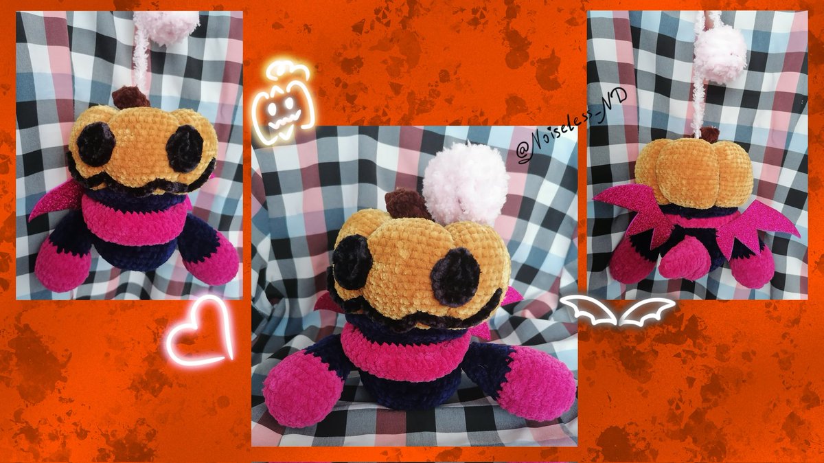 I wasn't planning on making this plush, but Jack was so adorable and cute that I had to make it🧡🖤

#sunandmoonshow #lunarandearthshow #tsbs #jackomoon #pumpkinjack