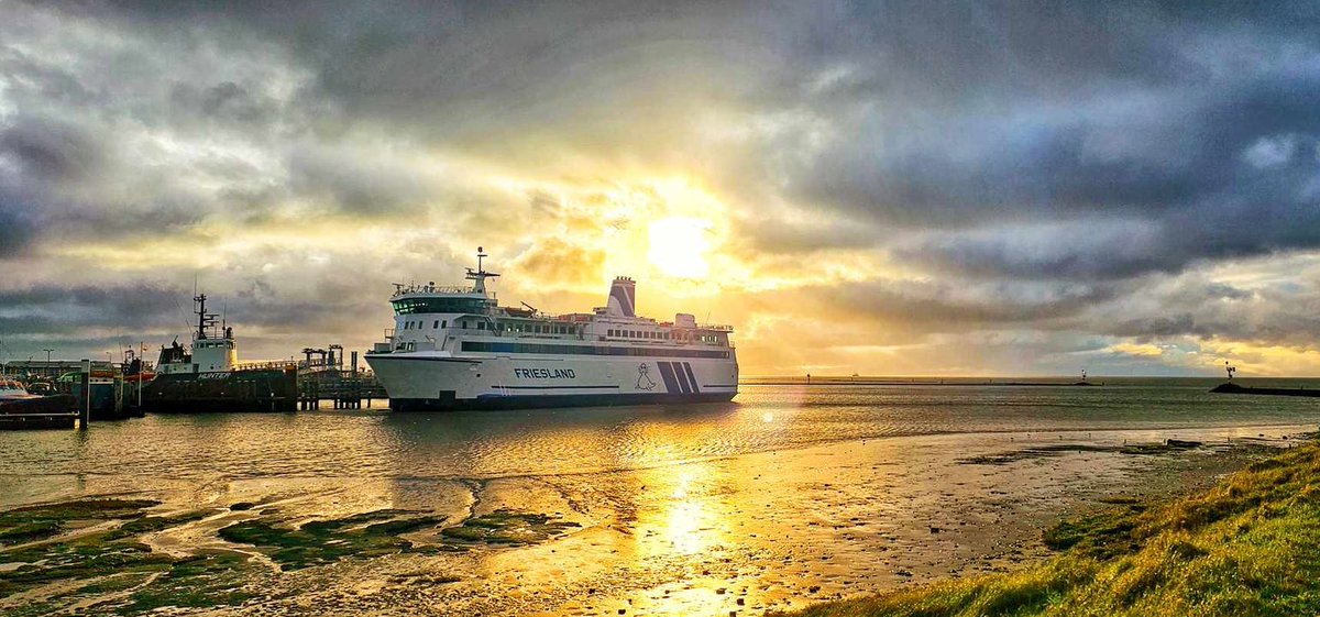 Roelie van der Vegt stuurde ons deze schitterende foto van het ms Friesland, dankjewel! 😄👍 #wadden #veerdienst #Terschelling