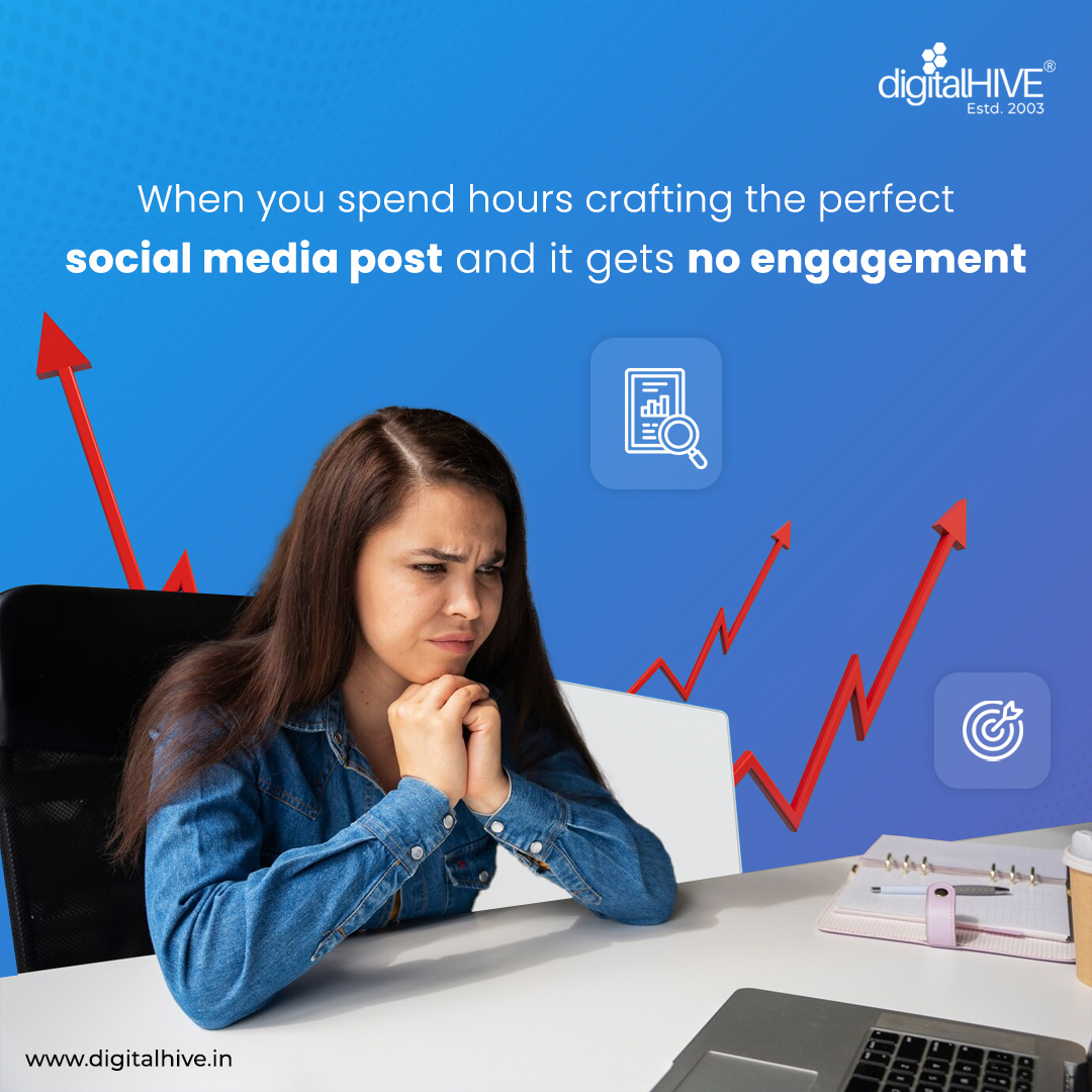 'When you spend hours crafting the perfect social media post and it gets no engagement.'

#socialmediamanagementcompany
#socialmediamarketingcompanies
#socialmediamarketingagency
#socialmediamarketingservices #digitalhive
#digitalmarketing #gurgaon