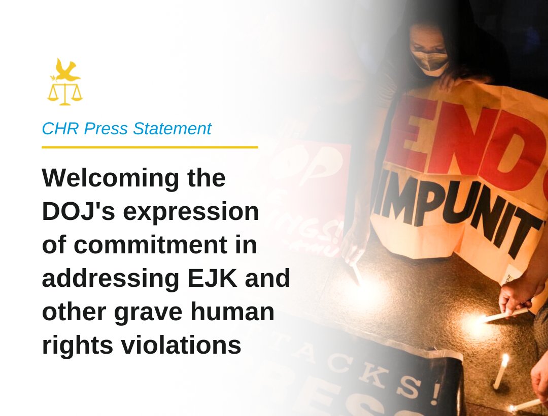 We are hopeful that these pronouncements will translate to concrete results, including increase in the number of resolved cases of human rights violations. bit.ly/3WgVGAf